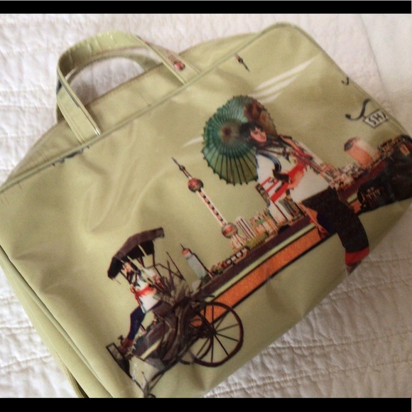 Vintage Shanghai bag and cosmetic purse 12x9x3 - Picture 4 of 6